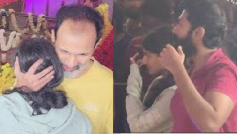 ಅಪ್ಪನ ಸ.ಮಾ.ಧಿ ಮುಂದೆ ನಿಂತು ಅಳುತ್ತಿದ್ದ ವಂದಿತಾ ನೋಡಿ ಇವತ್ತು ಕಣ್ಣೀರು ಹಾಕಬಾರದು ಎಂದು ವಂದಿತಾಗೆ ಧೈರ್ಯ ತುಂಬಿದ ರಾಘಣ್ಣ.