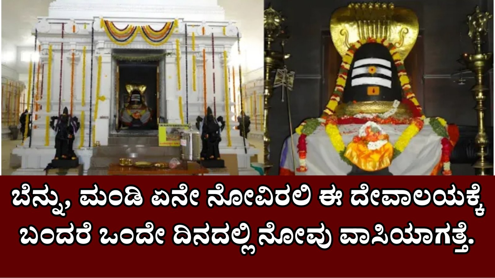 ಬೆನ್ನು, ಸೊಂಟ, ಮಂಡಿ ಏನೇ ನೋವಿರಲಿ ಈ ದೇವಾಲಯಕ್ಕೆ ಭೇಟಿ ನೀಡಿದ್ರೆ ಒಂದೇ ದಿನದಲ್ಲಿ ನೋವು ನಿವಾರಣೆಯಾಗುತ್ತದೆ