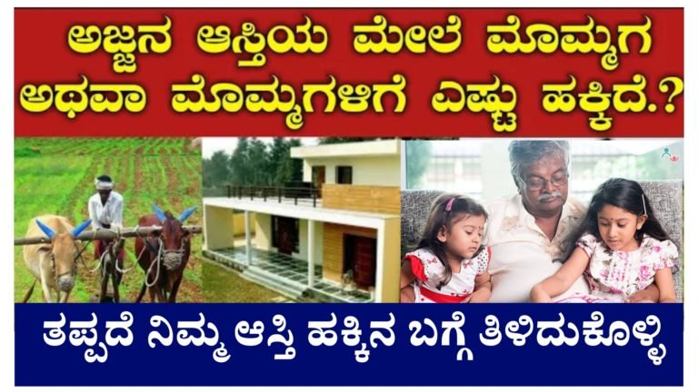 ಅಜ್ಜನ ಆಸ್ತಿಯಲ್ಲಿ ಮೊಮ್ಮಕ್ಕಳಿಗೆ ಎಷ್ಟು ಪಾಲು ಸಿಗುತ್ತದೆ ಗೊತ್ತಾ.?