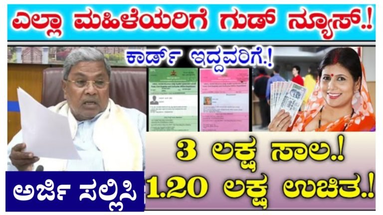 ರಾಜ್ಯದ ಎಲ್ಲಾ ಮಹಿಳೆಯರಿಗೆ ಗುಡ್ ನ್ಯೂಸ್ 3 ಲಕ್ಷ ಸಾಲ ಪಡೆಇಯಿರಿ ಅದರಲ್ಲಿ 1 ಲಕ್ಷ 20 ಸಾವಿರ ಉಚಿತ. ಯಾವುದೇ ಗ್ಯಾರಂಟಿ ಇಲ್ಲದೆ ಹಣ ನೀಡುತ್ತಾರೆ.!