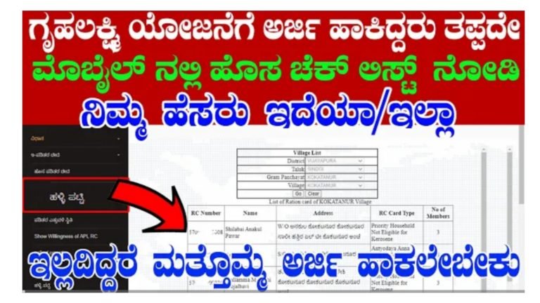ಗೃಹಲಕ್ಷ್ಮಿ ಯೋಜನೆಗೆ ಅರ್ಜಿ ಸಲ್ಲಿಸಿರುವವರು ತಪ್ಪದೇ ಈ ಚೆಕ್ ಲಿಸ್ಟ್ ನೋಡಿ, ಇದರಲ್ಲಿ ನಿಮ್ಮ ಹೆಸರು ಇಲ್ಲ ಅಂದ್ರೆ ಮತ್ತೊಮ್ಮೆ ಅರ್ಜಿ ಹಾಕಬೇಕಾಗುತ್ತೆ.!
