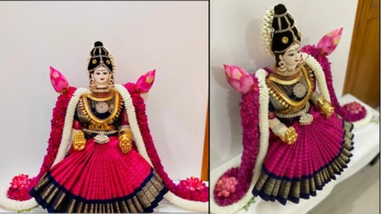 ಬೇಗ ಹಾಗೂ ಸುಲಭವಾಗಿ ವರಮಹಾಲಕ್ಷ್ಮಿಗೆ ಸೀರೆಯಿಂದ ಸೀರೆ ಉಡಿಸುವ ಹೊಸ ವಿಧಾನ.!