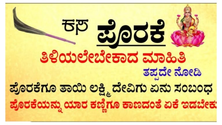 ಕಸ ಪೊರಕೆ ಬಗ್ಗೆ ತಿಳಿಯಲೇ ಬೇಕಾದ ಮಾಹಿತಿ.!