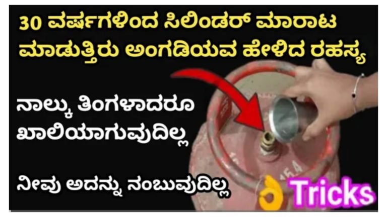 ಗ್ಯಾಸ್ ಸಿಲಿಂಡರ್ ಹೆಚ್ಚು ದಿನ ಬಾಳಿಕೆ ಬರಬೇಕಾ.? ಆಗಿದ್ರೆ ಈ ಟಿಪ್ಸ್ ಫಾಲೋ ಮಾಡಿ.!