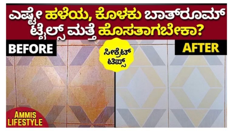 ಹೀಗೆ ಮಾಡಿ ಎಷ್ಟೇ ಹಳೆಯದಾಗಿರೋ ಬಾತ್ರೂಮ್ ಮತ್ತೆ ಹೊಸತಾಗುತ್ತೆ.!