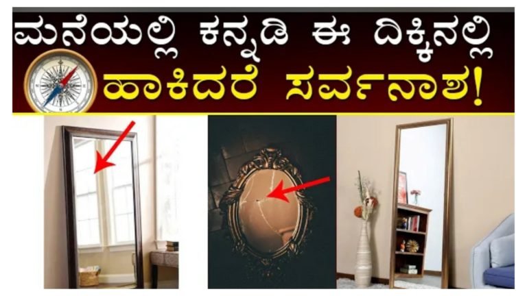 ಮನೆಯಲ್ಲಿ ಕನ್ನಡಿ ಈ ದಿಕ್ಕಿನಲ್ಲಿ ಹಾಕಿದ್ರೆ ಸರ್ವನಾಶ ಆಗೋದು ಖಚಿತ.! ಮನೆಯಲ್ಲಿ ಕನ್ನಡಿ ಈ ದಿಕ್ಕಿನಲ್ಲಿ ಹಾಕಿದ್ರೆ ಸರ್ವನಾಶ ಆಗೋದು ಖಚಿತ.!
