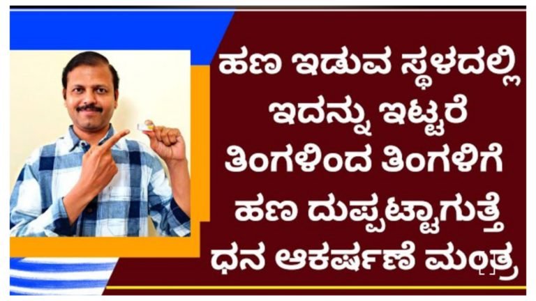 ನೀವು ಹಣ ಇಡುವ ಜಾಗದಲ್ಲಿ ಈ ವಸ್ತುವನ್ನು ಇಟ್ಟರೆ ಹಣ ತಿಂಗಳಿಂದ ತಿಂಗಳಿಗೆ ದುಪ್ಪಟ್ಟು ಆಗುತ್ತದೆ.!