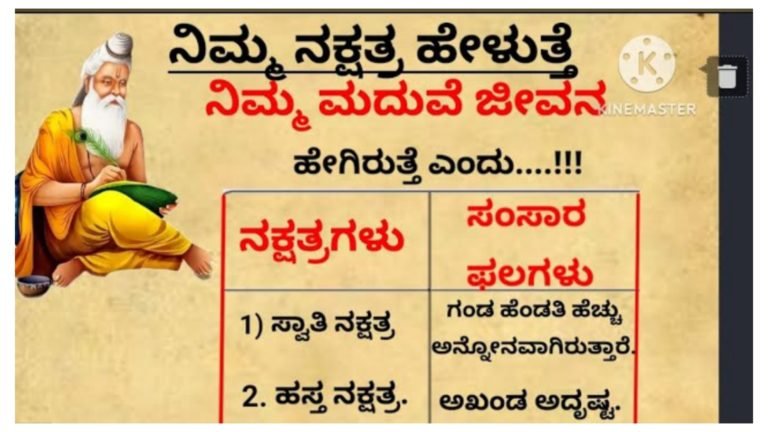 ನಿಮ್ಮ ನಕ್ಷತ್ರದಿಂದ ತಿಳಿಯಬಹುದು ಮದುವೆಯ ಗುಟ್ಟು, ಯಾವ ನಕ್ಷತ್ರದವರ ಸಂಸಾರ ಹೇಗಿರುತ್ತದೆ ನೋಡಿ.! ನಿಮ್ಮ ನಕ್ಷತ್ರದಿಂದ ತಿಳಿಯಬಹುದು ಮದುವೆಯ ಗುಟ್ಟು, ಯಾವ ನಕ್ಷತ್ರದವರ ಸಂಸಾರ ಹೇಗಿರುತ್ತದೆ ನೋಡಿ.!