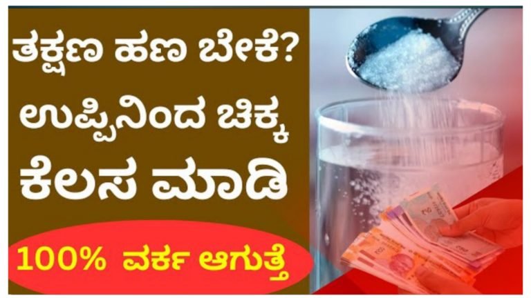 ತಕ್ಷಣ ಹಣದ ಅವಶ್ಯಕತೆ ಇದ್ದರೆ ಉಪ್ಪಿನಿಂದ ಈ ಕೆಲಸ ಮಾಡಿ.!