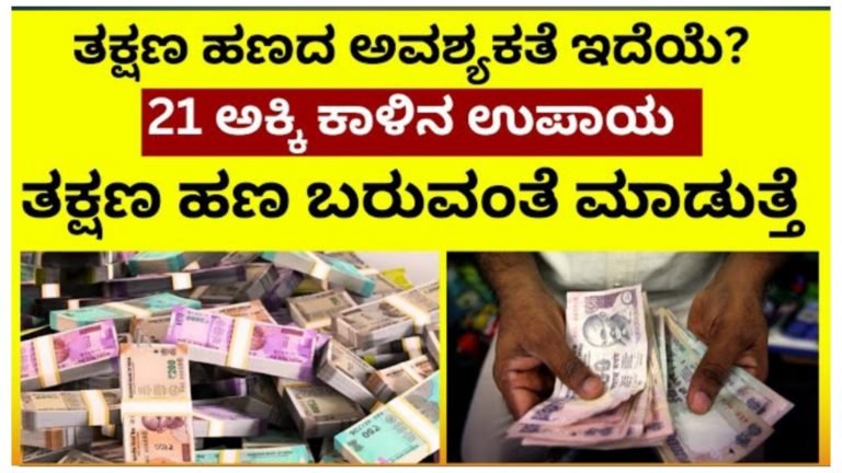 ತಕ್ಷಣ ಹಣದ ಅವಶ್ಯಕತೆ ಇದ್ರೆ 21 ಅಕ್ಕಿಕಾಳಿನಿಂದ ಈ ರೀತಿ ಮಾಡಿ.!